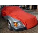 Vollgarage Mikrokontur® Rot mit Spiegeltaschen für Mercedes E-Klasse (W124) Lim., Coupe & Cabrio