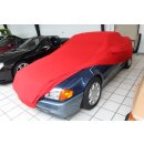 Red AD-Cover ® Mikrokontur with mirror pockets for Mercedes SL Cabriolet R129