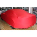Red AD-Cover ® Mikrokontur with mirror pockets for Mercedes SL Cabriolet R230