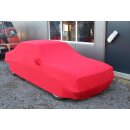 Red AD-Cover ® Mikrokontur with mirror pockets for Opel Ascona B