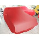 Red AD-Cover ® Mikrokontur with mirror pockets for VW Golf I