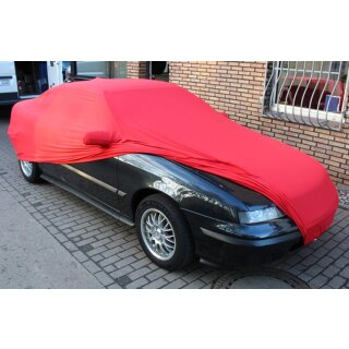 Vollgarage Mikrokontur® Rot mit Spiegeltaschen für Opel Calibra