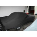 Black AD-Cover ® Mikrokuntur with mirror pockets for Mercedes SL Cabriolet W107