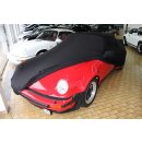 Black AD-Cover ® Mikrokuntur with mirror pockets for Porsche 911 Turbo