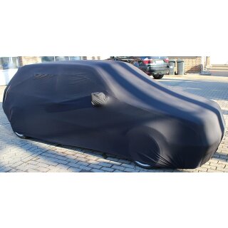 Black AD-Cover ® Mikrokuntur with mirror pockets for VW Golf II