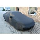 Black AD-Cover ® Mikrokuntur with mirror pockets for Opel Calibra