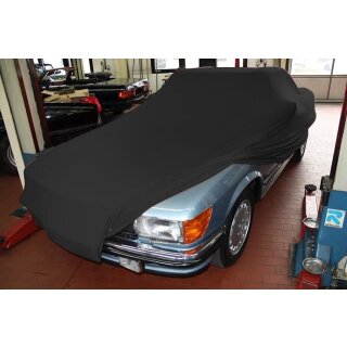 Vollgarage Mikrokontur® Schwarz ohne Spiegeltaschen für Mercedes SL Cabriolet R107