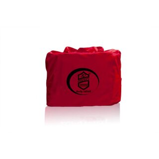 Rotes AD-Cover® Stretch mit Spiegeltaschen für  BMW 3er Compact TypE36/5
