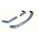 Stainless steel bumper set for Fiat Spider124