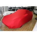 Red AD-Cover ® Mikrokontur with mirror pockets for Porsche 911 Turbo