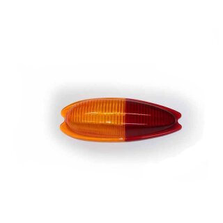 Right Glass for Porsche 356 Taillights (Red-Orange)