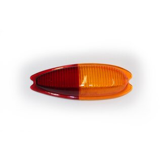 Left glass for Porsche 356 taillights (red-orange)