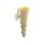 Ivory colored flower vase with gold spiral and suction cup