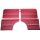 Burgundy-Rote Türverkleidungen mit Zierleiste für Mercedes W108
