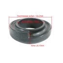 Upper rubber pad for spring front axle