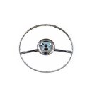 Chrome horn ring for Mercedes classic car steering wheel