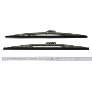 2x stainless steel wiper blades for Aston Martin Volante