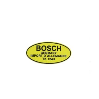 Aufkleber "Bosch 6 Volt" Oldtimer Zündspule