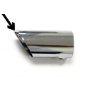 2x glossy chrome exhaust trim for Mercedes R107