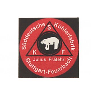 Sticker for Mercedes vintage Behr radiator