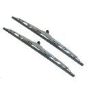2 Silver wiper blades for Ford Taunus