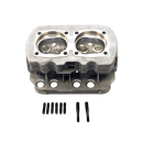 Double channel cylinder head complete - unleaded for 1.6 liter VW Beetle Bus