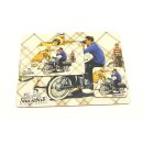 Sausebub coaster set in moped vintage car design