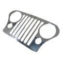 Stainless steel radiator grill cover for Jeep CJ 77-86