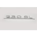 Lettering 230SL at boot lid for Mercedes W113