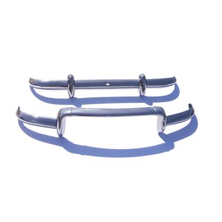 Stainless steel bumper set for Renault Dauphine