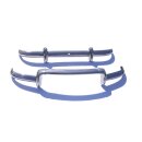 Stainless steel bumper set for Renault Dauphine