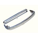 Stainless steel bumper set for VW Bus T2 67-72