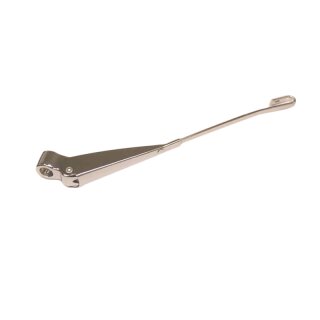 Wiper arm with bracket, chrome, left for Beetle 08/69-12/85