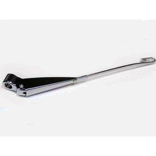 Wiper arm with bracket, chrome, right for Beetle 08/69-12/85