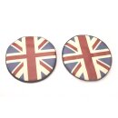 2x protective cap with Union Jack motif for additional...