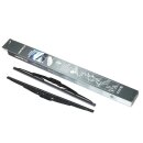 1 set of black wiper blades 16 "400mm with hook fastening