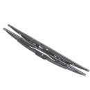 1 set of black wiper blades 17 "43cm with hook fastening