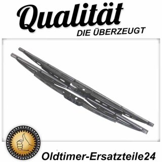 1 set of black wiper blades 19 "475 mm with hook fastening