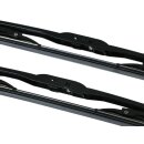 1 set of black wiper blades 22 "550mm with hook fastening