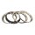 1Set - 14 "stainless steel rim rings in chrome look