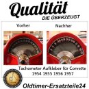 Tachometer Aufkleber für Corvette 1954 1955 1956 1957