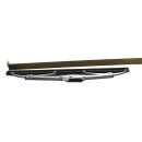 Silver wiper blade silver 25cm. With hook fastening