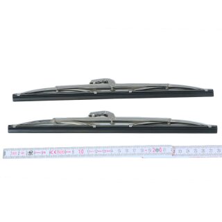 2 stainless steel wiper blades for AUTOBIANCHI Bianchina 58-59