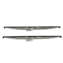 2 stainless steel wiper blades for AUTOBIANCHI Bianchina 58-59