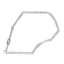 Door seal rear right for Mercedes W123