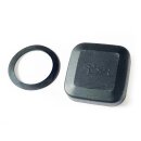 Square oil cover with seal for BMW