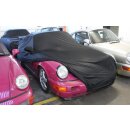 Car-Cover Satin Black with mirror pockets for Porsche 964...