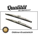 2 stainless steel wiper blades for Fiat 124