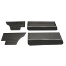 Black 4-piece door-sack set with trim for VW Golf 1 Coupe