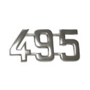 Chrom Schriftzug / Typenzeichen " 495 "